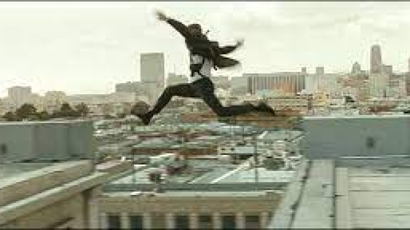 The problems of a rooftop chase scene.