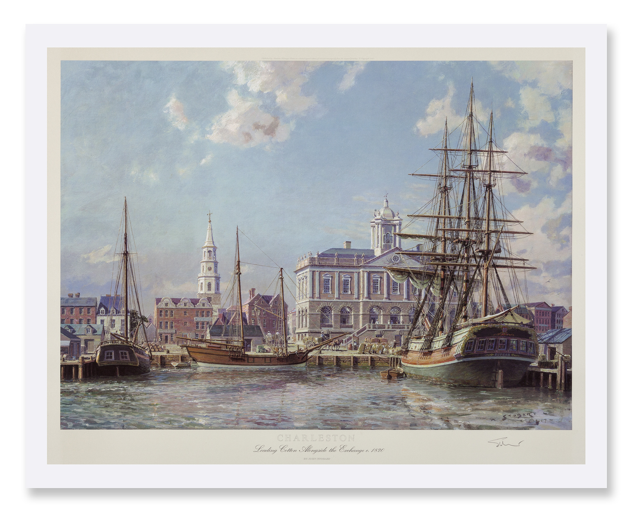 StobartPrints_Charleston_LoadingCottonAlongsideExchange_1821