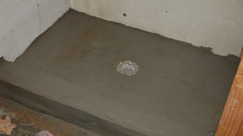 How To Mix Concrete For A Shower Base