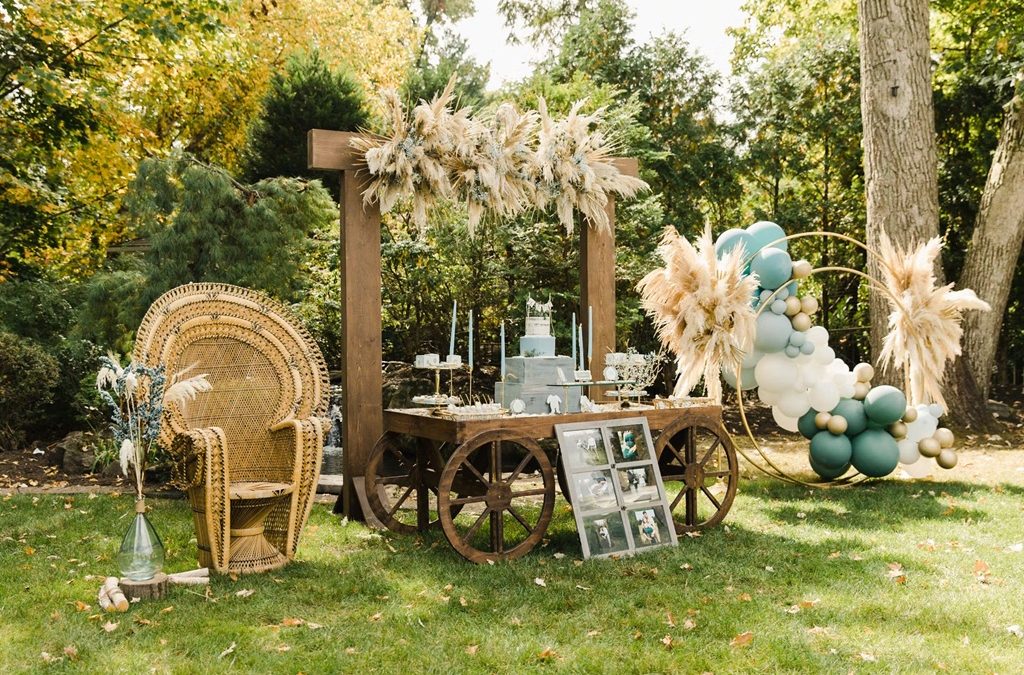 Boho baby shower Decorations boy