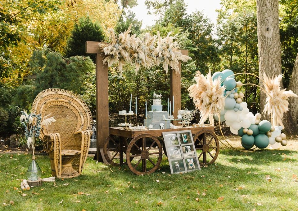 Boho baby shower Decorations boy