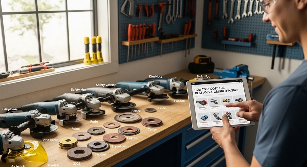 Corded vs cordless angle grinder side by side