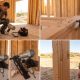 Technician repairing a pneumatic nail gun in a Phoenix home workshop