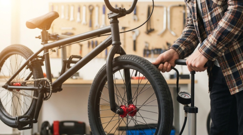 Essential BMX bike checks for brakes, tires, chain, and frame