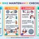BMX bike maintenance checklist for tires, chain, brakes, and frame