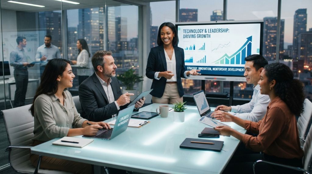 Technology and leadership supporting professional growth